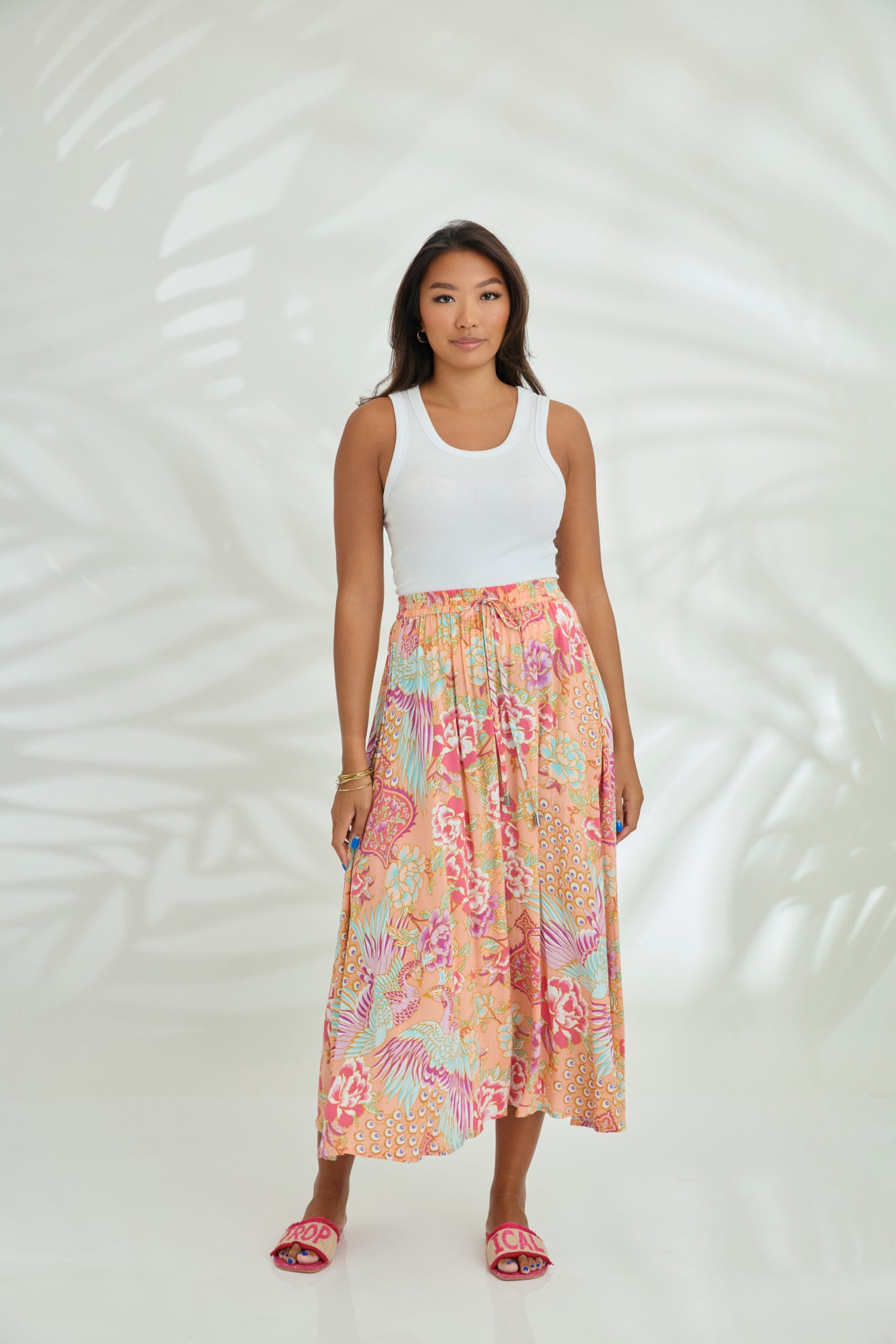 Channy Skirt - Peach Burst