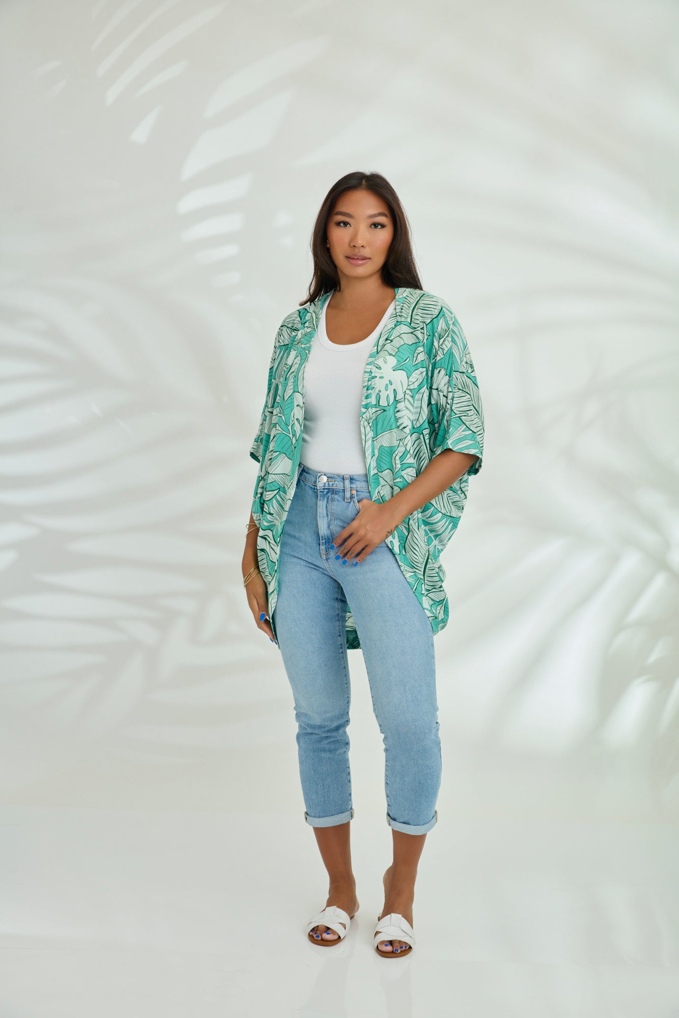 Kimono - Green Palm