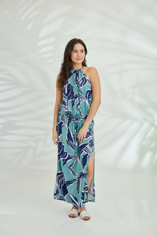 Maxi with belt - Red