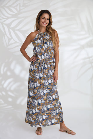 Maxi with belt - Red