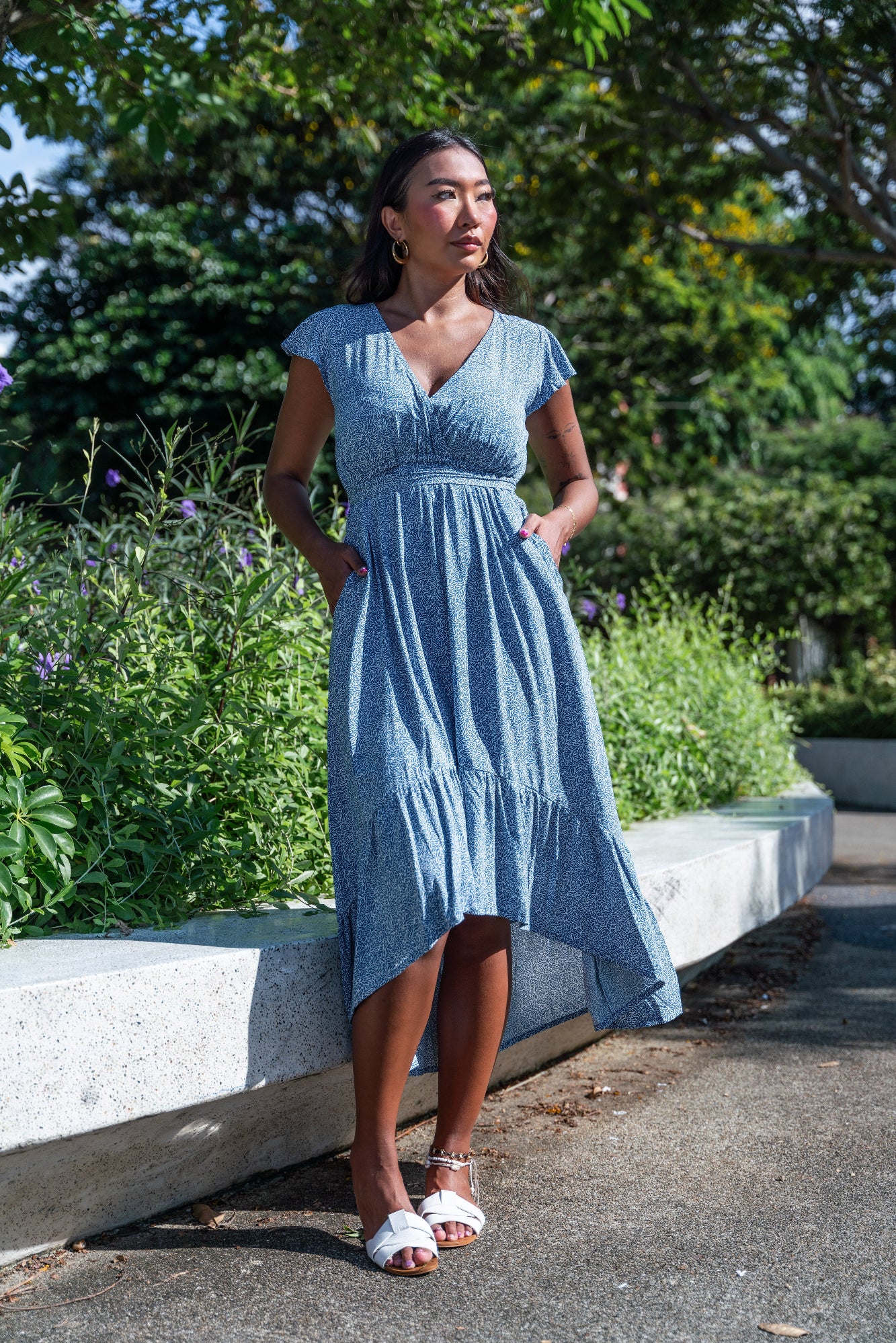 Nelly Dress - Diddly Blue