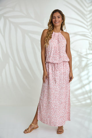 Maxi with belt - Pink Angel