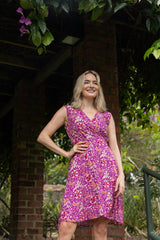Sandy Wrap Dress - Foliage Pink
