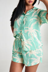 Maria Shorts Set - Palma Mint