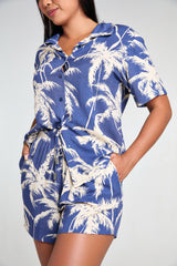 Maria Shorts Set - Palma Blue