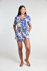 Maria Shorts Set - Palma Blue