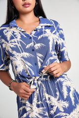 Maria Shorts Set - Palma Blue