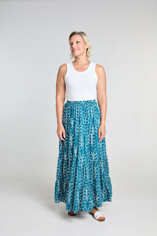 Millie Skirt - Ikat Gulabi