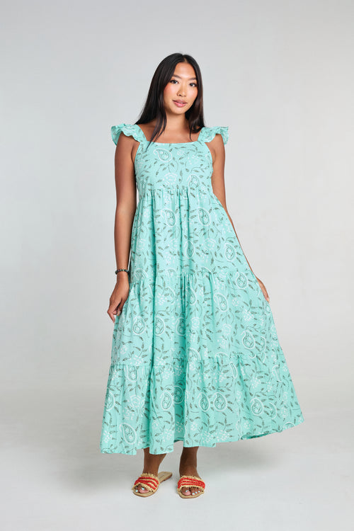 Dress Amalie - Mint Boteh