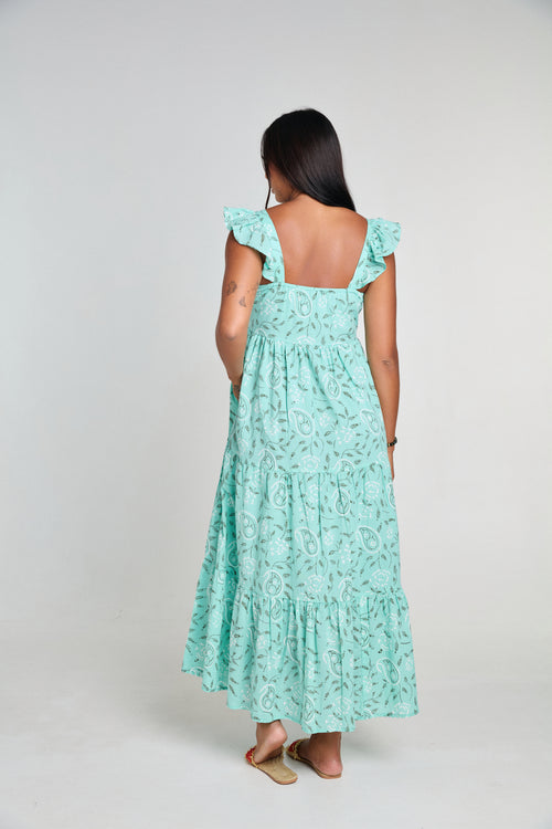 Dress Amalie - Mint Boteh