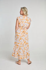 Nelly Dress - Orange Bloom