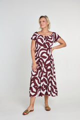 Dress Sara - Crackle Brown