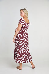 Dress Sara - Crackle Brown