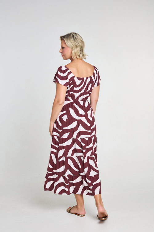 Dress Sara - Crackle Brown