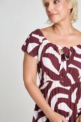 Dress Sara - Crackle Brown