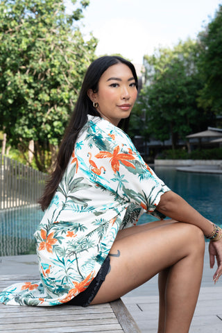 Renae Wrap Dress - Patch Leaf