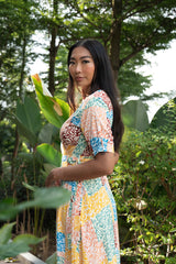 Renae Wrap Dress - Patch Leaf