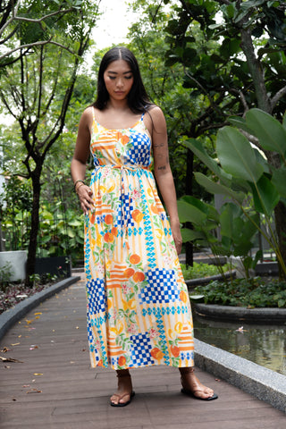 Renae Wrap Dress - Patch Leaf