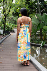 Maxi with belt - Orange Spritz