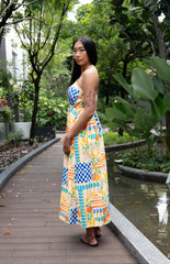 Maxi with belt - Orange Spritz