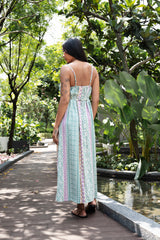 Maxi with belt - Mint Verti