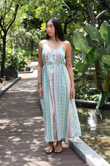 Maxi with belt - Mint Verti