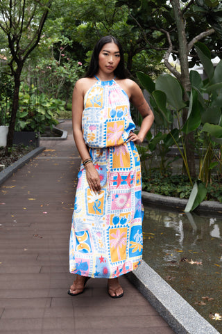 Renae Wrap Dress - Patch Leaf