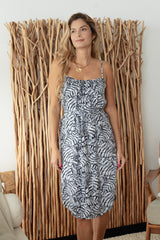 Roisin Dress - Grey Leaf