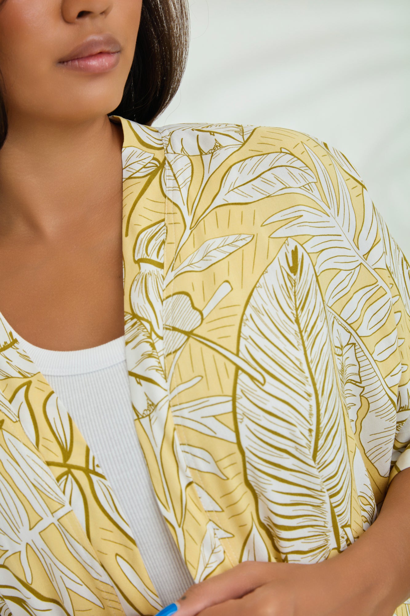 Kimono - Yellow Palm