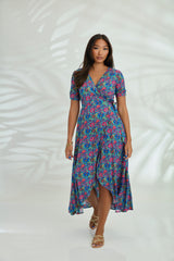 Renae Wrap Dress - Meadow Green