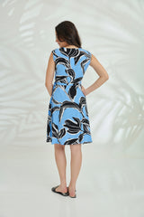Sandy Wrap Dress - Abby Light Blue