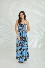 Maxi with belt - Abby Light Blue