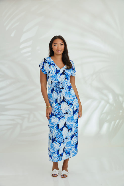 Dress Mia - Blue Palm