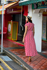 Nelly Dress - Getty Red