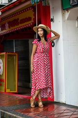 Nelly Dress - Getty Red