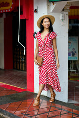Nelly Dress - Getty Red