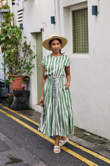 Dress Brielle - Stripe Pine
