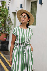 Dress Brielle - Stripe Pine