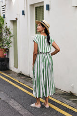 Dress Brielle - Stripe Pine
