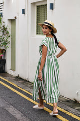 Dress Brielle - Stripe Pine