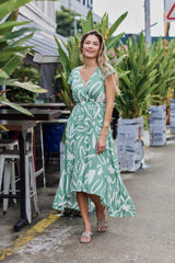 Nelly Dress - Green Garden