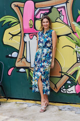 Dress Shelly - Teal Bouquet