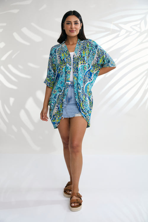 Kimono - Paisley Blue