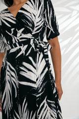 Renae Wrap Dress - Maui Black