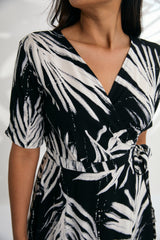 Renae Wrap Dress - Maui Black
