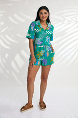 Maria Shorts Set - Seaside Green