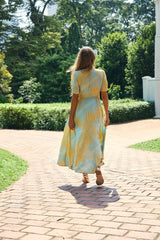 Renae Wrap Dress - Zazzle Yellow