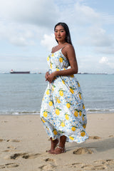Maxi with belt - Limoncello