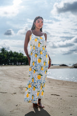 Maxi with belt - Limoncello