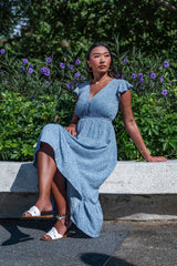 Nelly Dress - Diddly Blue